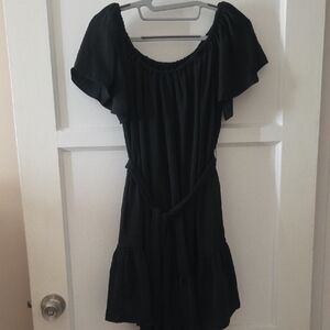 Banana Republic Black Off-Shoulder Dress